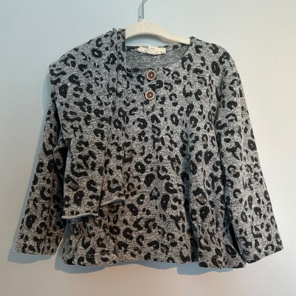Jessica Simpson Two-Piece Cheetah Set – Gray/Black – Toddler Girl 24 Months - Picture 1 of 5